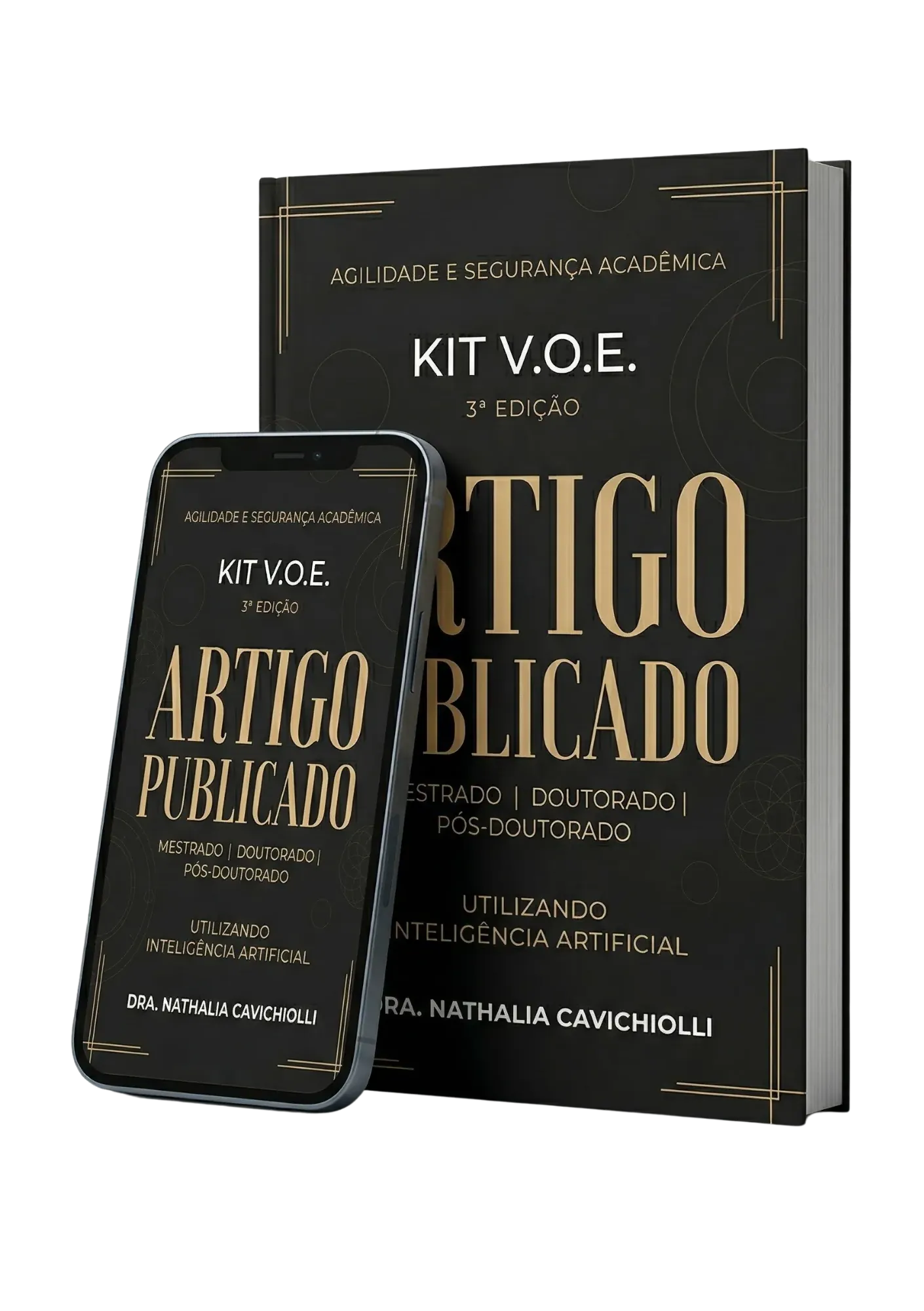 Kit V.O.E. Artigo Publicado: ebook com 100+ prompts para escrever e publicar artigo cient&iacute;fico